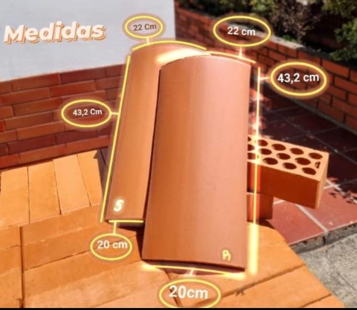 Tejas de barro Coloniales - 3108060810